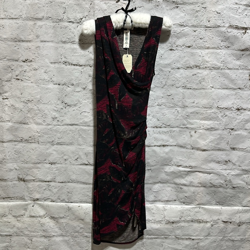 Aritzia Wilfred Free Izidora Dress size Small NWT Ashen/Black jersey reposa